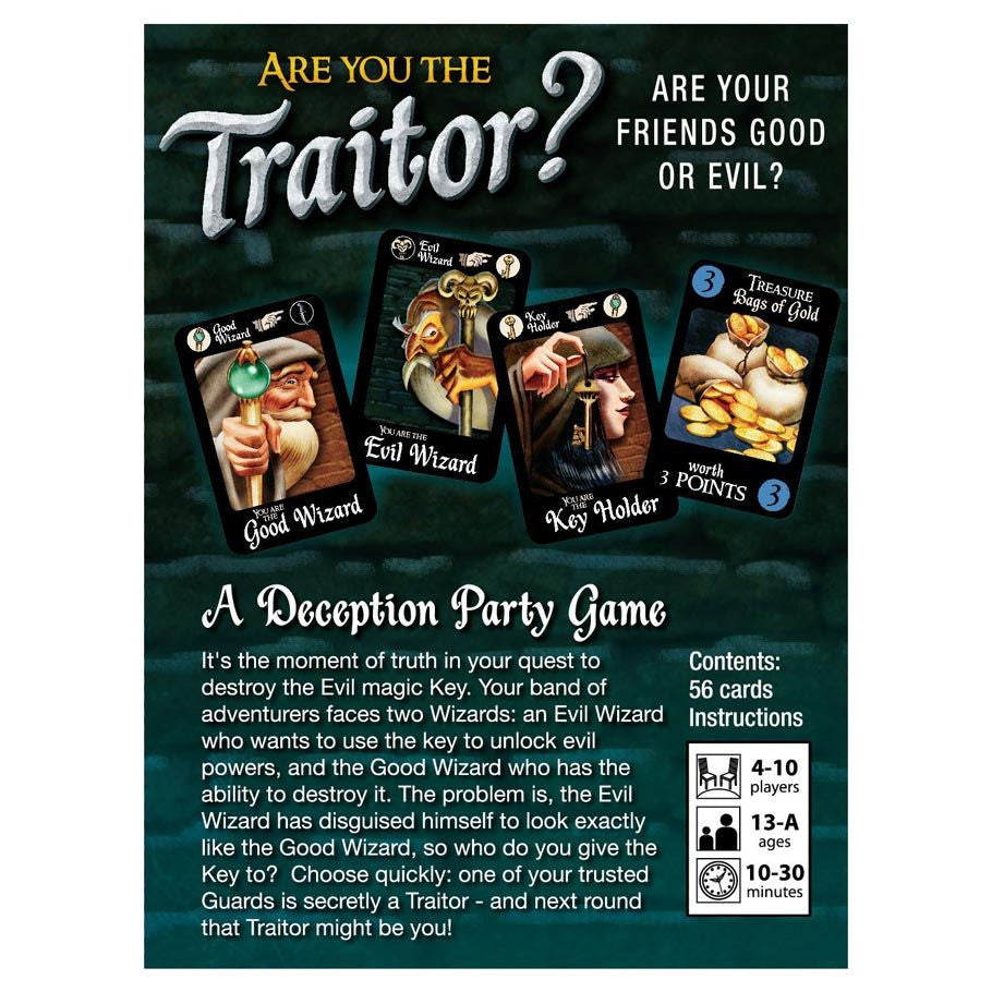 Are You the Traitor? rear cover