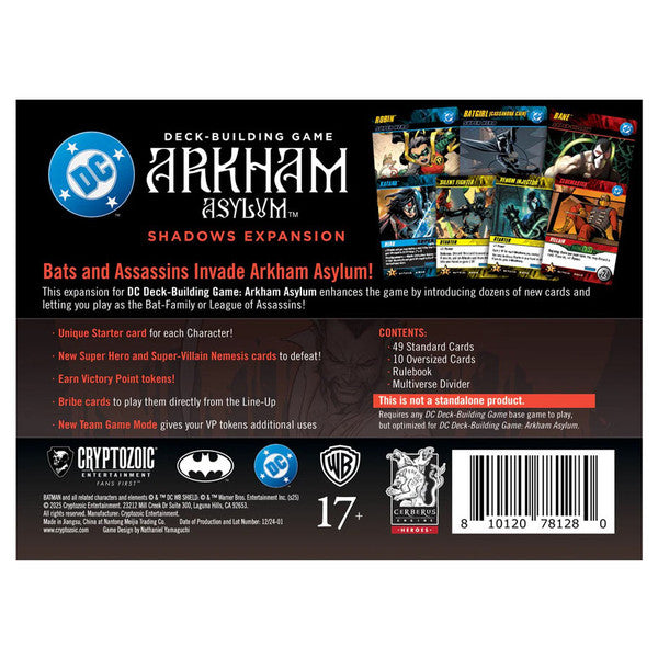 DC Deck-Building Game: Arkham Asylum Shadows Expansion