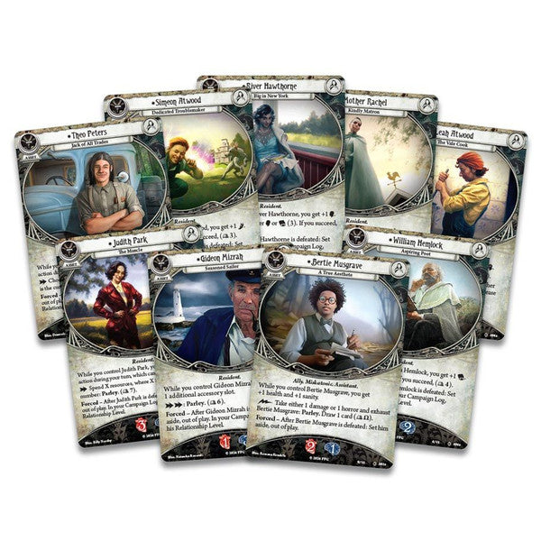 Arkham Horror: The Card Game - The Feast of Hemlock Vale character cards