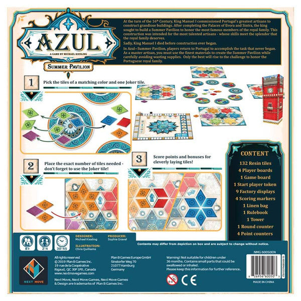 Azul: Summer Pavilion rear cover