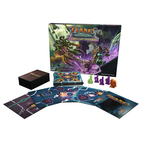 CLANK! Catacombs: Lairs & Lost Chambers components