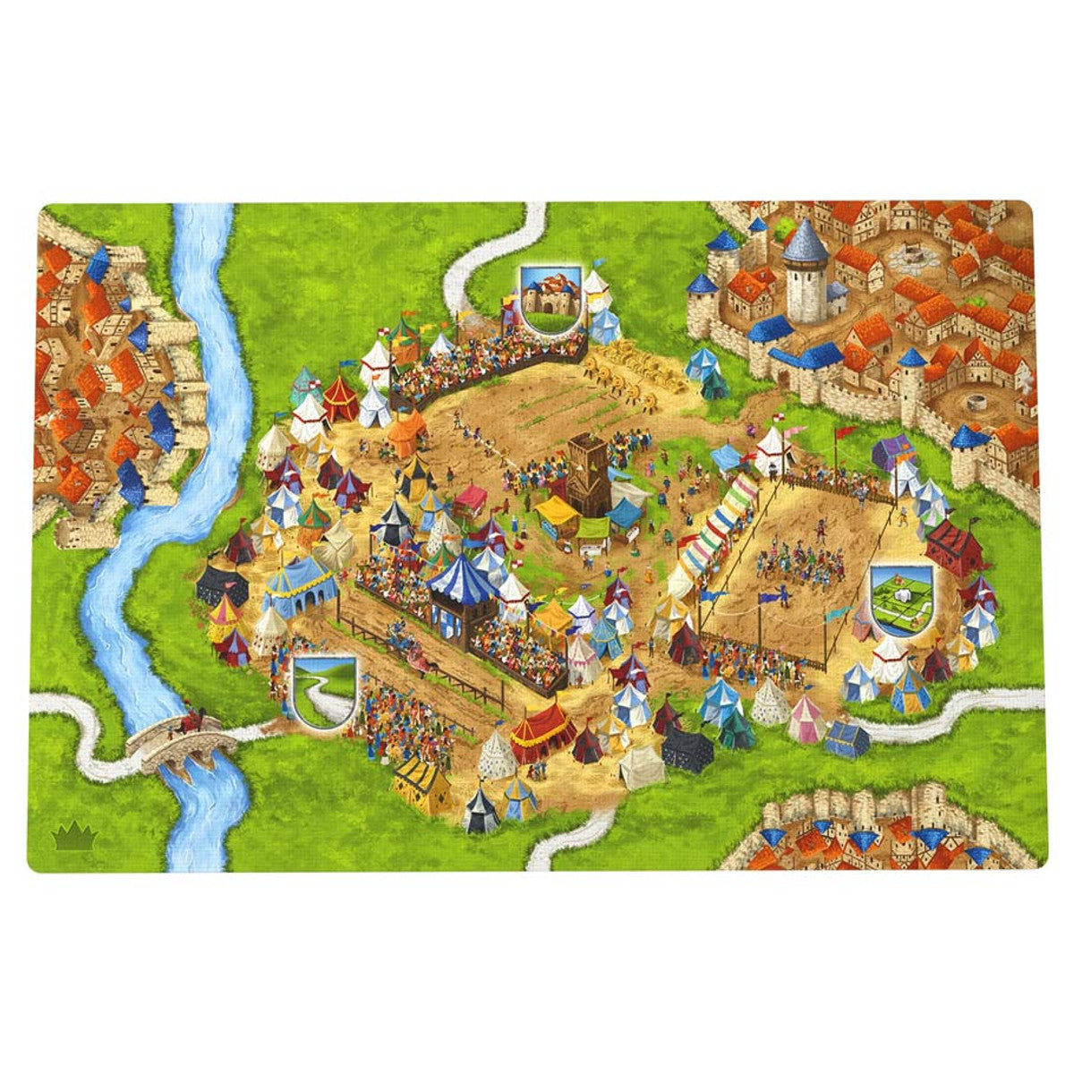 Carcassonne: Expansion 6 - Jousts & Crests tournament tile