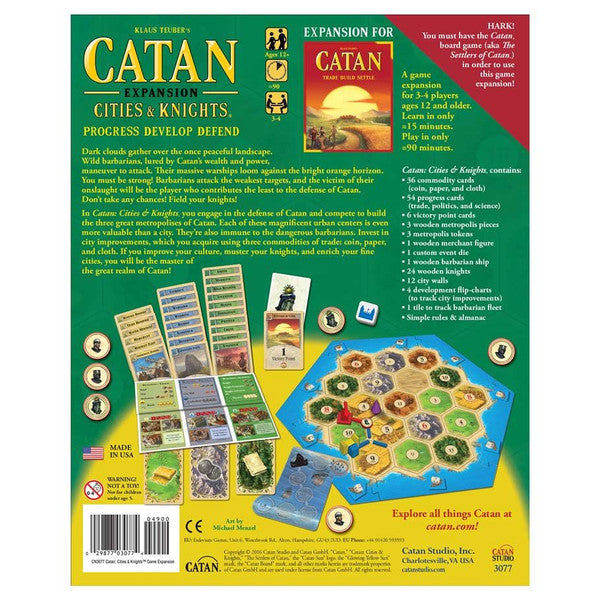 Catan: Cities & Knights rear cover