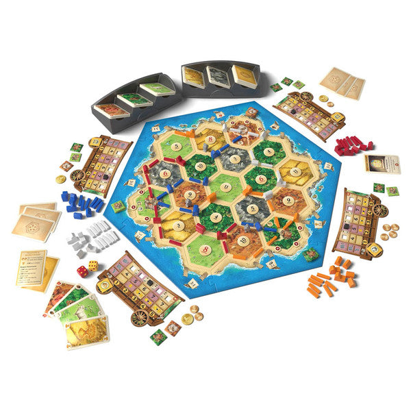 Catan: Traders & Barbarians Expansion 6th Edition components