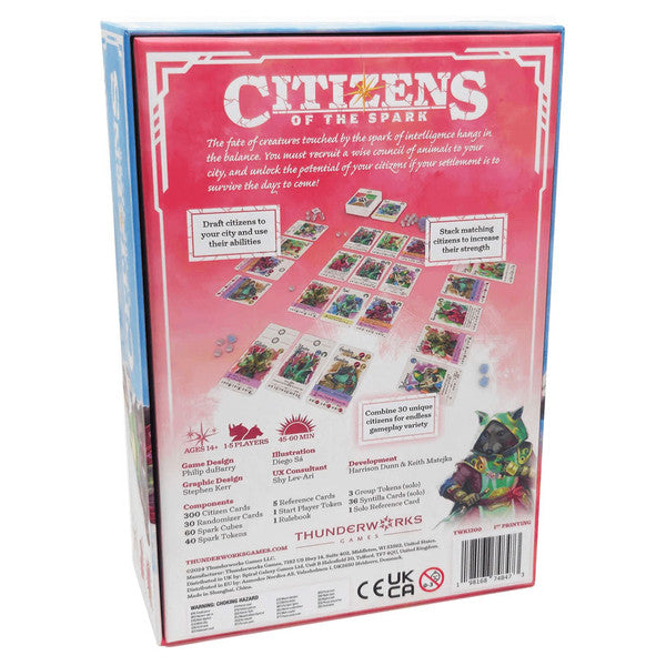 Citizens of the Spark rear cover