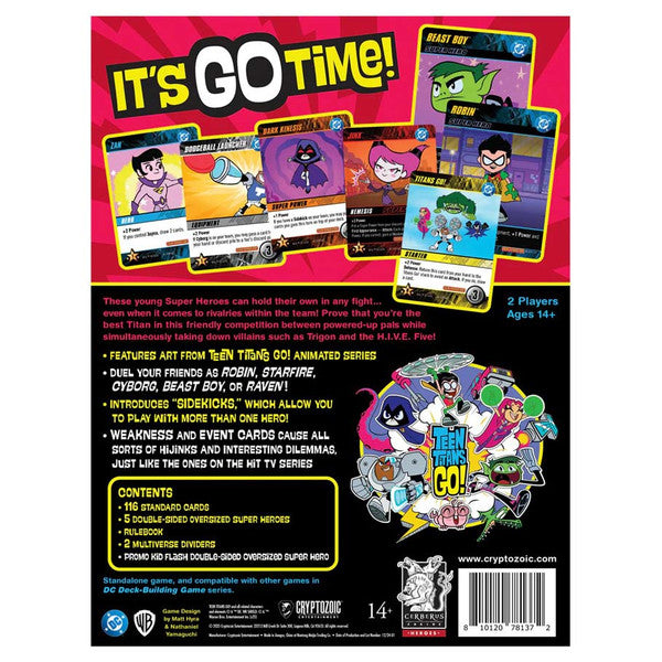 DC Deck-Building Game: Teen Titans Go! rear cover