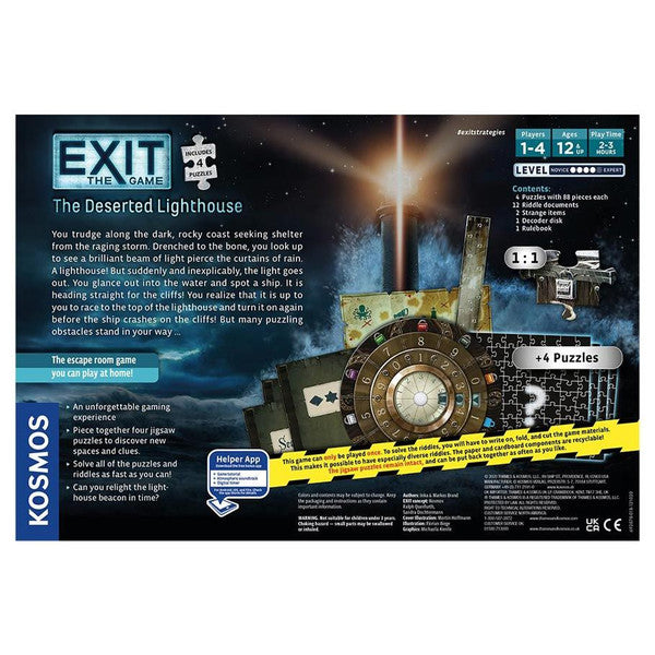 EXIT: The Deserted Lighthouse plus Puzzle rear cover