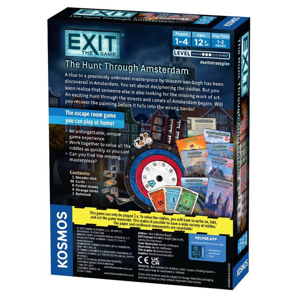 EXIT: The Hunt through Amsterdam rear cover