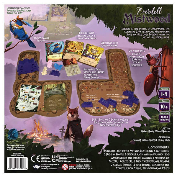 Everdell: Mistwood rear cover