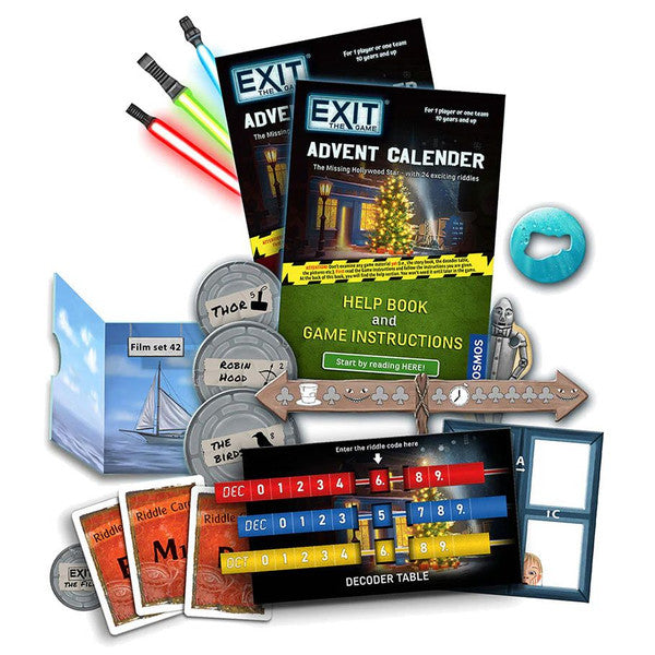 EXIT: Advent Calendar: The Missing Hollywood Star contents