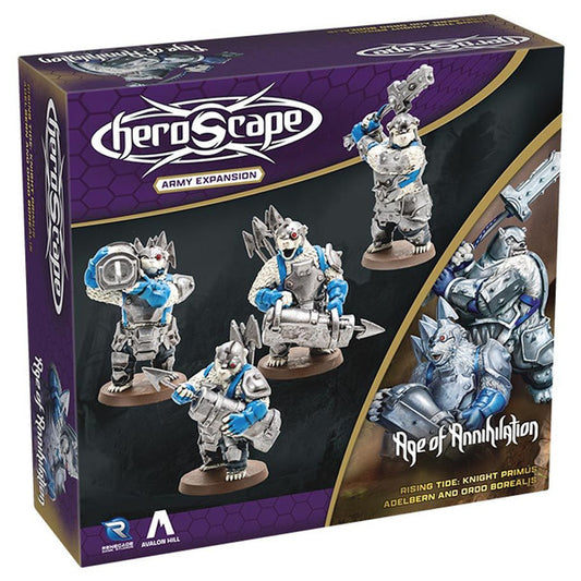 Heroscape: Rising Tide: Knight Primus Adelbern and Ordo Borealis expansion