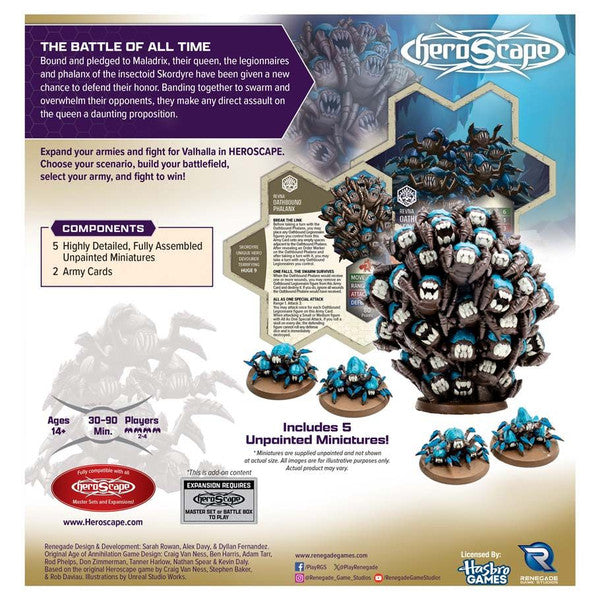 Heroscape: Rising Tide: Oathbound Phalanx and Oathbound Legionnaires Army rear cover