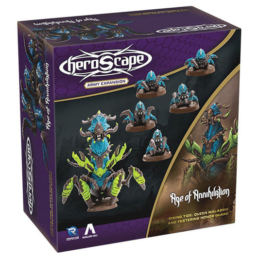 Heroscape: Rising Tide: Queen Maladrix and Festering Honor Guard expansion