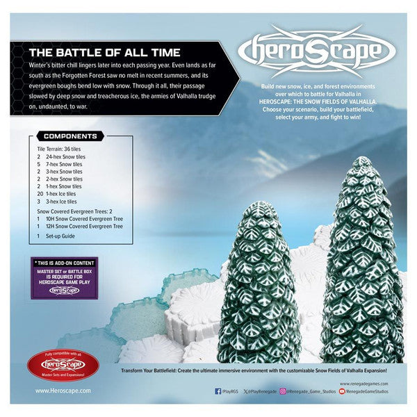 Heroscape: Rising Tide: The Snow Fields of Valhalla rear cover