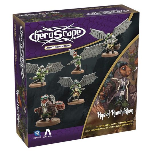 Heroscape: Rising Tide: Wing Commander Tuck Harrigan and Vorid Glide Strikers expansion
