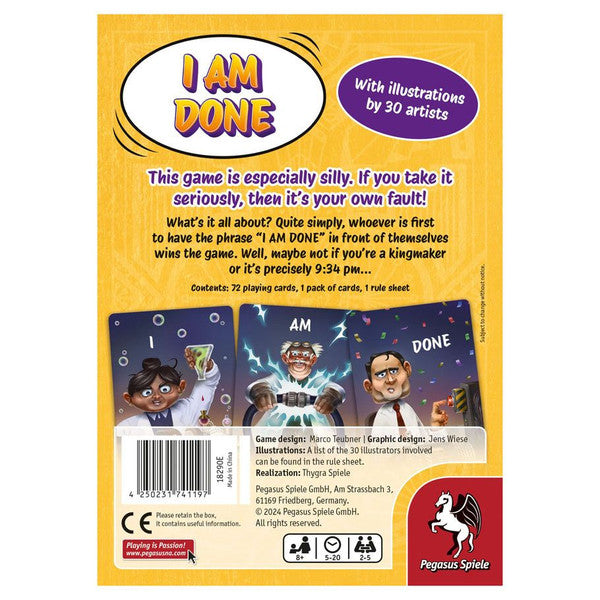 I AM DONE rear cover