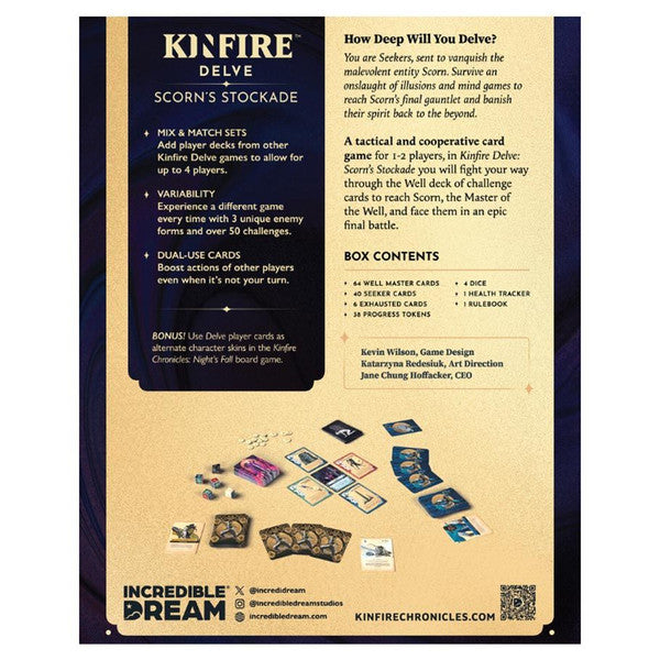 Kinfire Delve: Scorn's Stockade rear cover