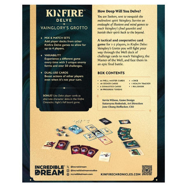 Kinfire Delve: Vainglory's Grotto rear cover
