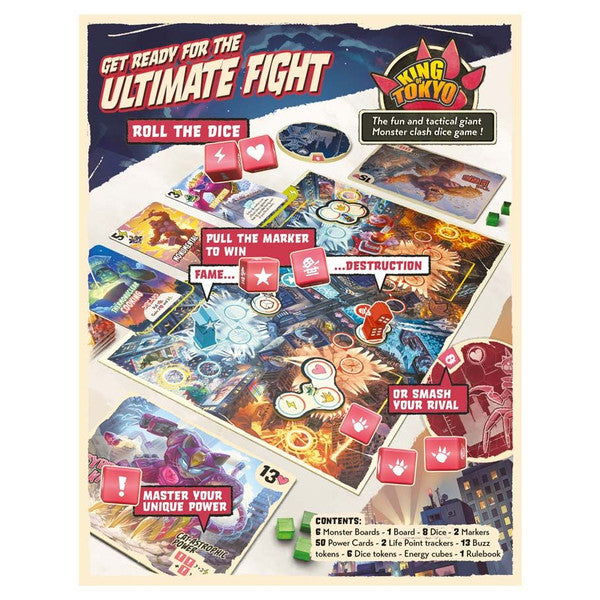 King of Tokyo: Duel rear cover