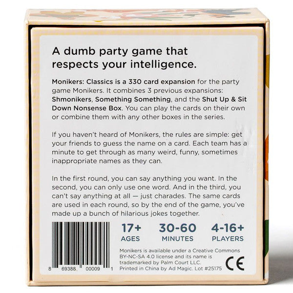 Monikers: Serious Nonsense