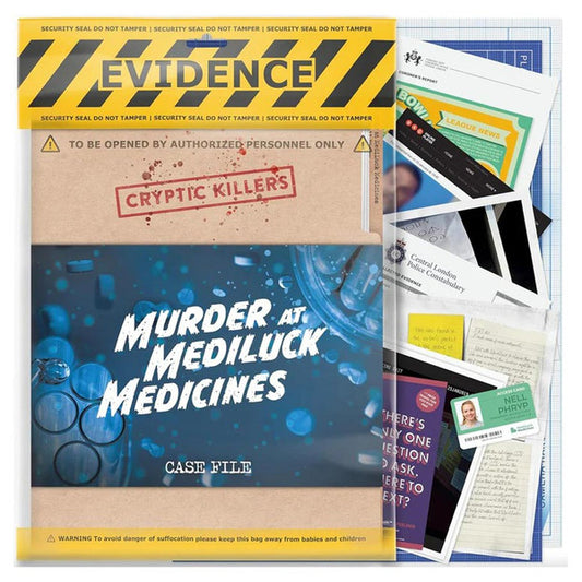 Murder at MediLuck Medicines party game