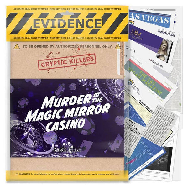 Murder at the Magic Mirror Casino party game