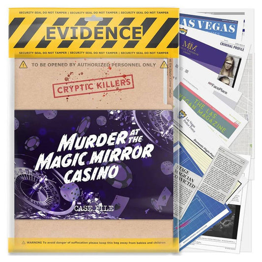 Murder at the Magic Mirror Casino party game