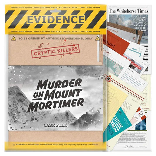 Murder on Mount Mortimer party game