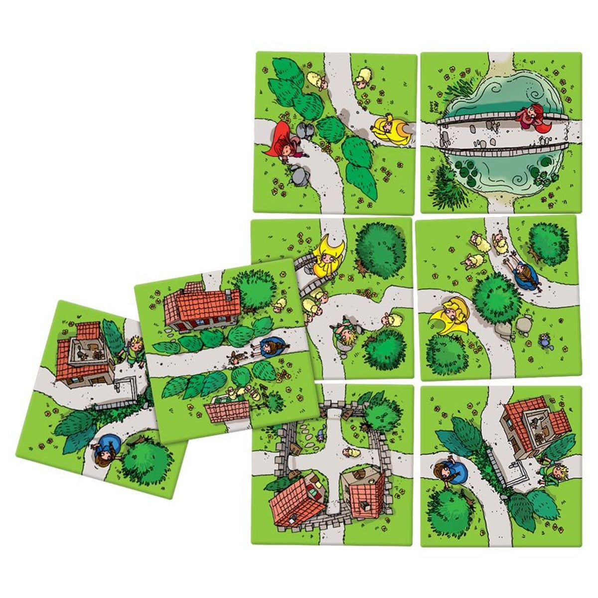 My First Carcassonne tiles
