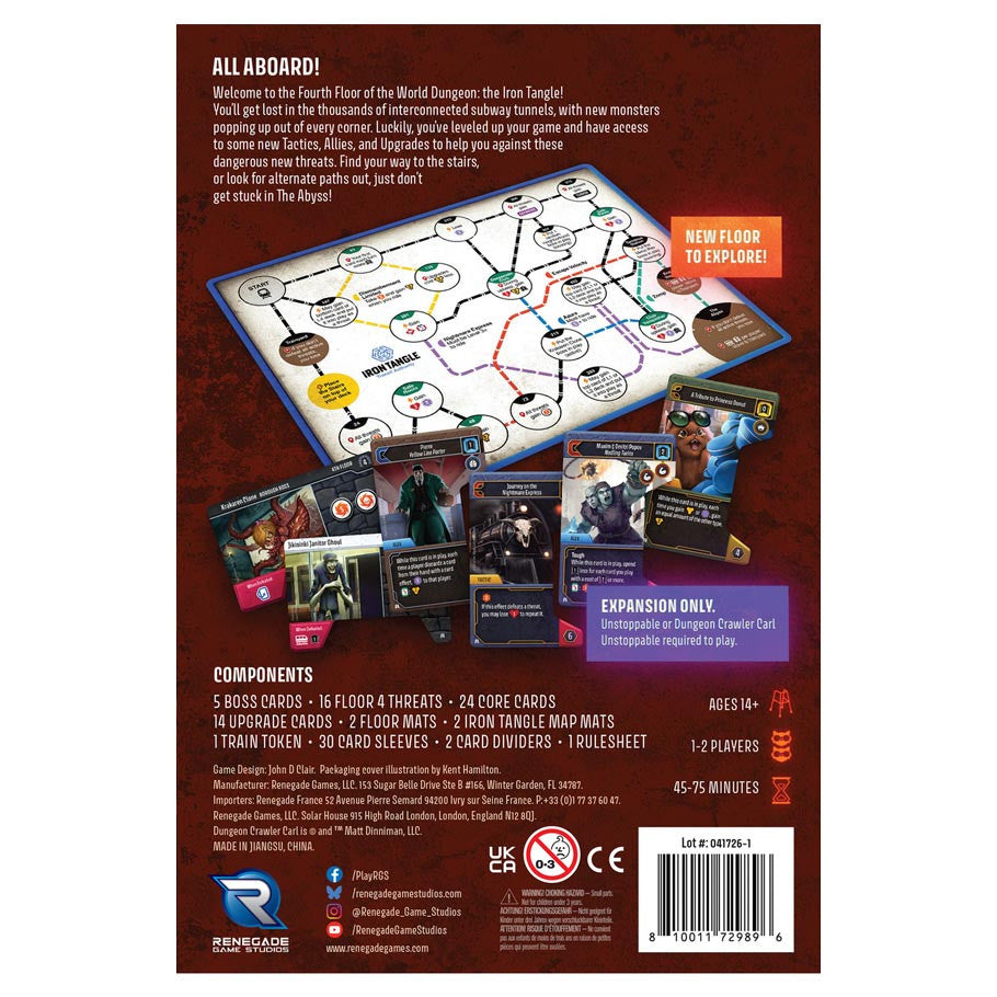 Dungeon Crawler Carl: Unstoppable - The Iron Tangle rear cover
