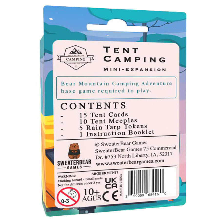 Bear Mountain Camping Adventure: Tent Mini Expansion rear cover