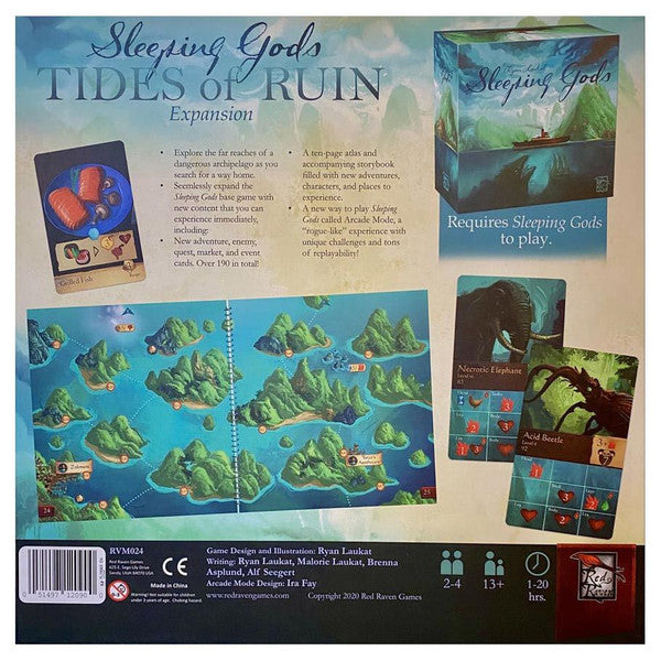 Sleeping Gods: Tides of Ruin expansion rear cover