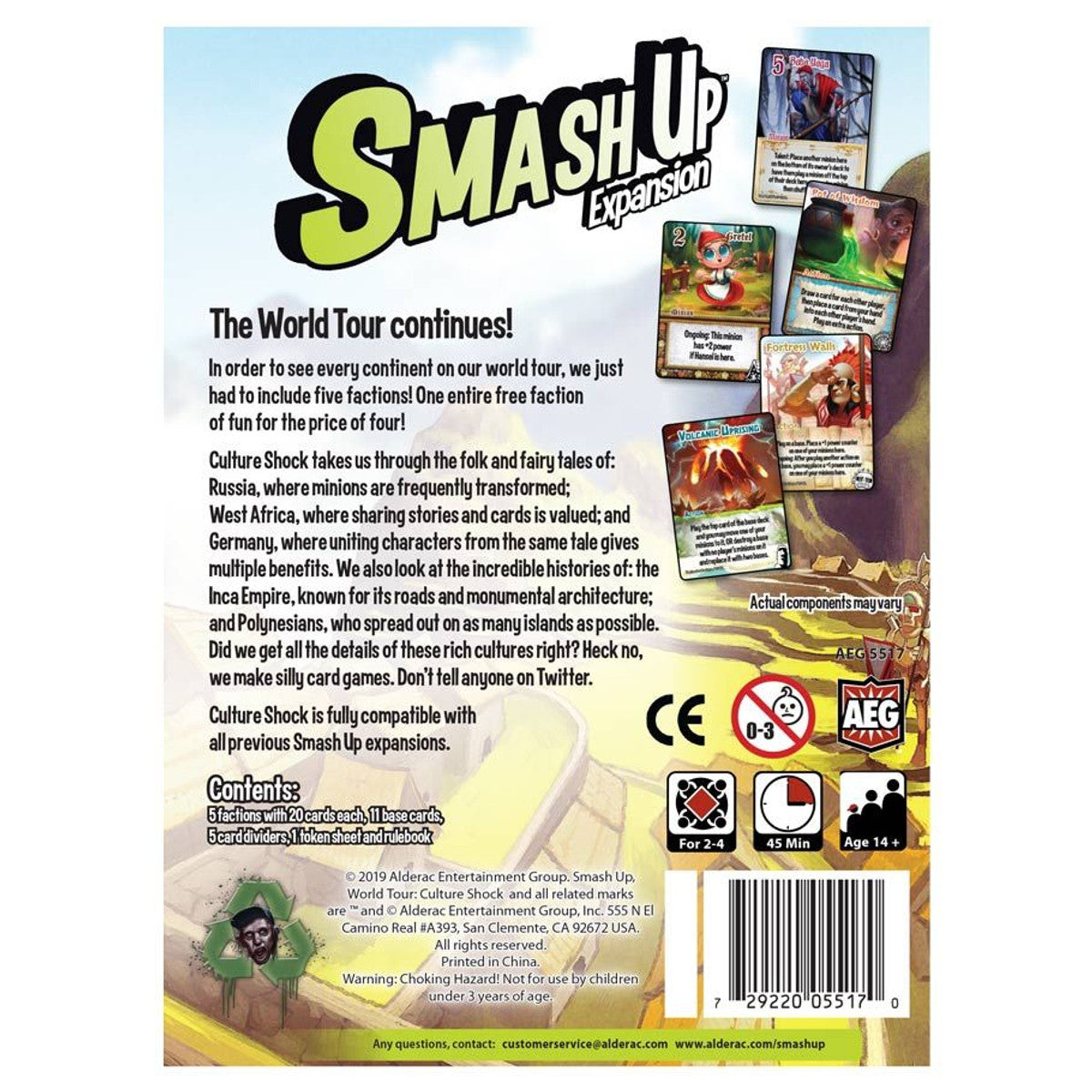 Smash Up: World Tour - Culture Shock rear cover