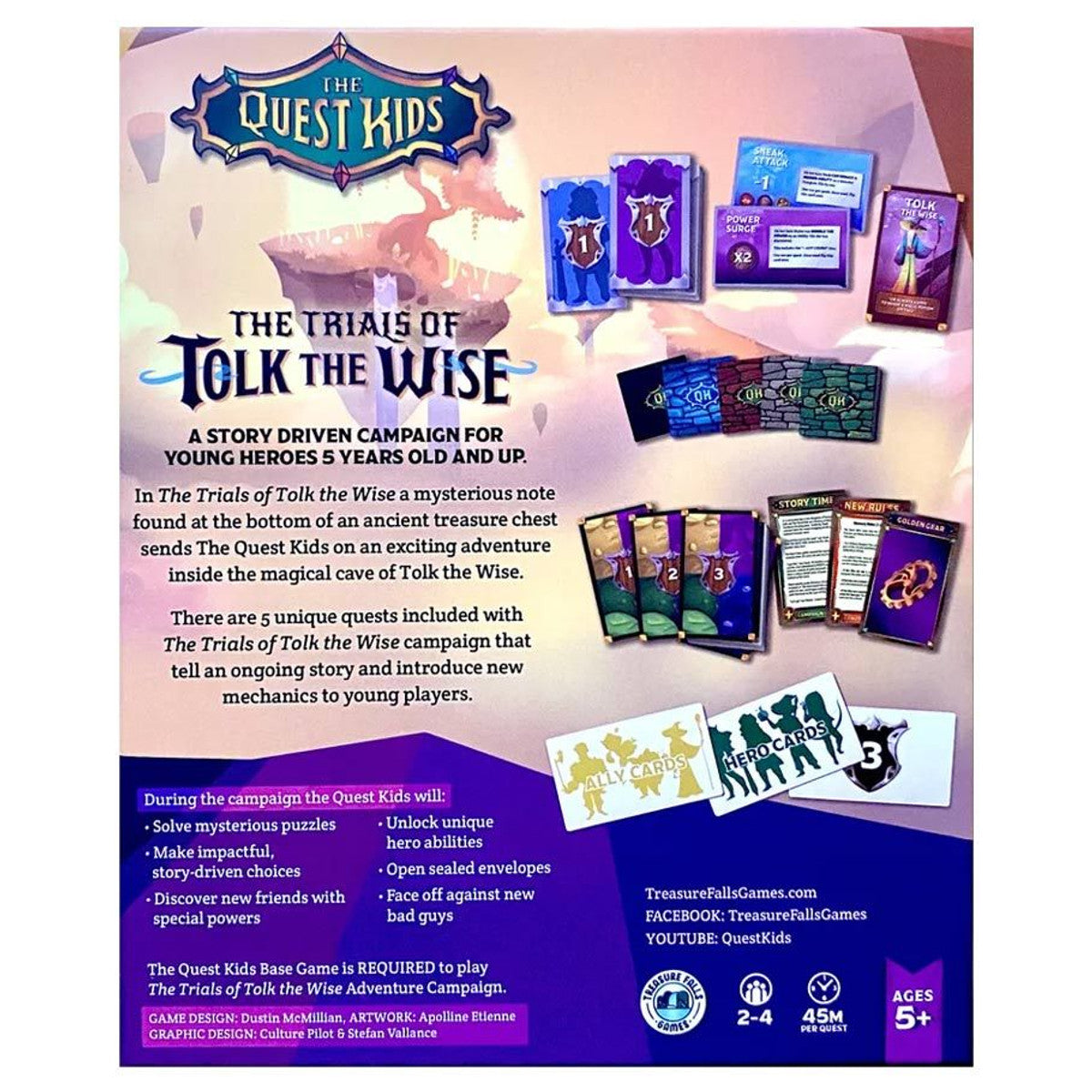 The Quest Kids: The Trials of Tolk The Wise rear cover
