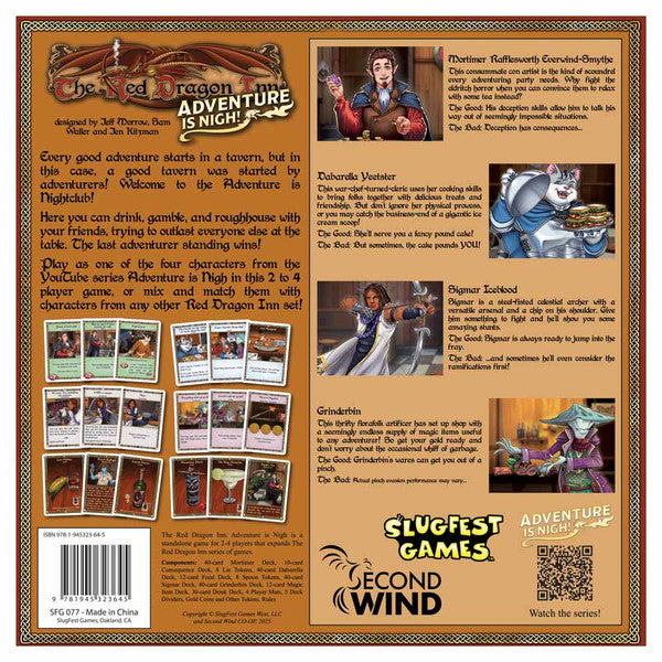 The Red Dragon Inn: Adventure is Nigh! rear cover