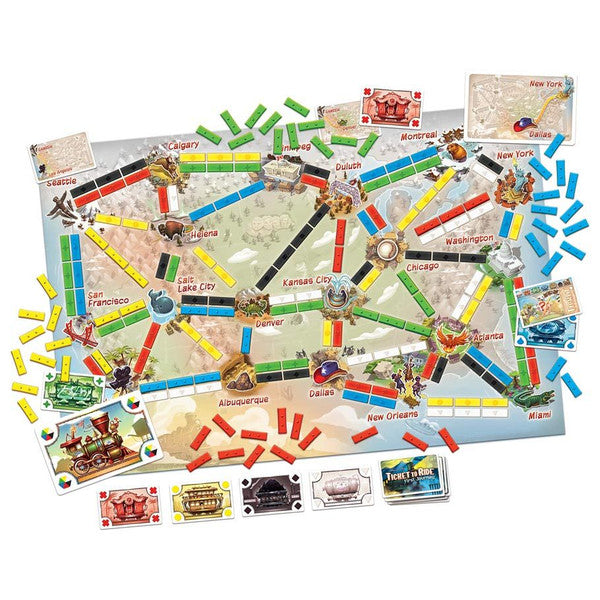 Ticket to Ride: First Journey components