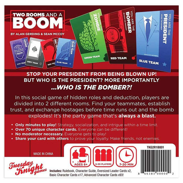 Two Rooms and a Boom rear cover