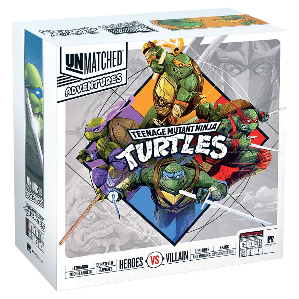 Unmatched Adventures: Teenage Mutant Ninja Turtles board game