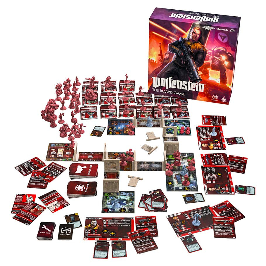 Wolfenstein: The Board Game components