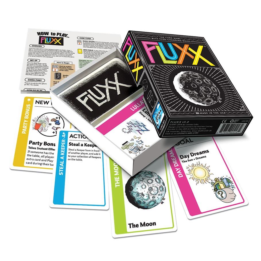 Fluxx 5.0 with some cards laid out