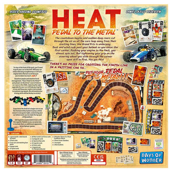 Heat Pedal To The Medal back of box
