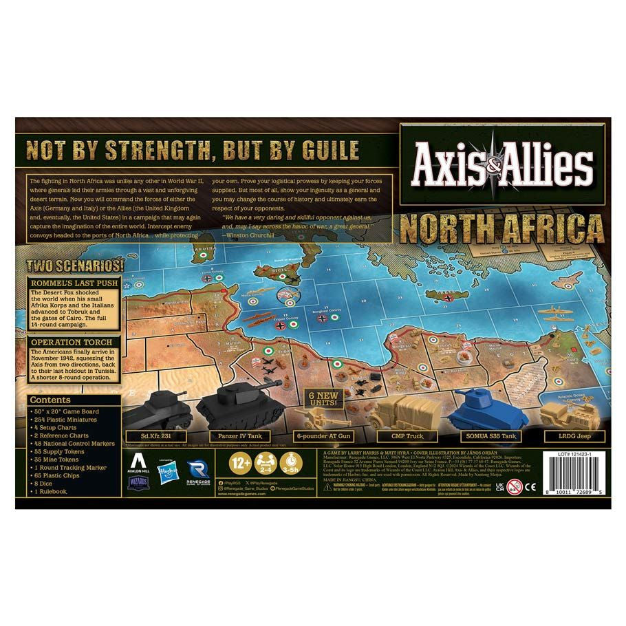 Axis & Allies: North Africa rear cover