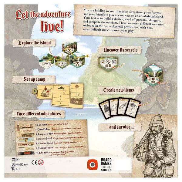 Robinson Crusoe back of box