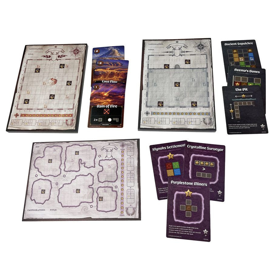 Cartographers Map Pack Collection components