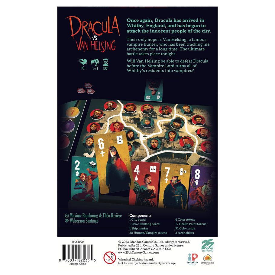 Dracula vs Van Helsing rear cover