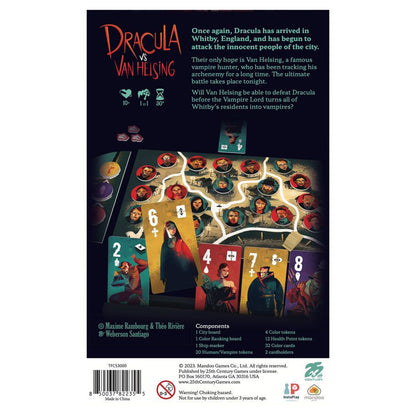 Dracula vs Van Helsing rear cover