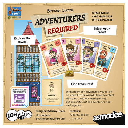 Adventurers Required rear cover