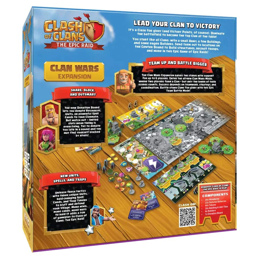 Clash of Clans: The Epic Raid: Clan Wars Expansion rear cover