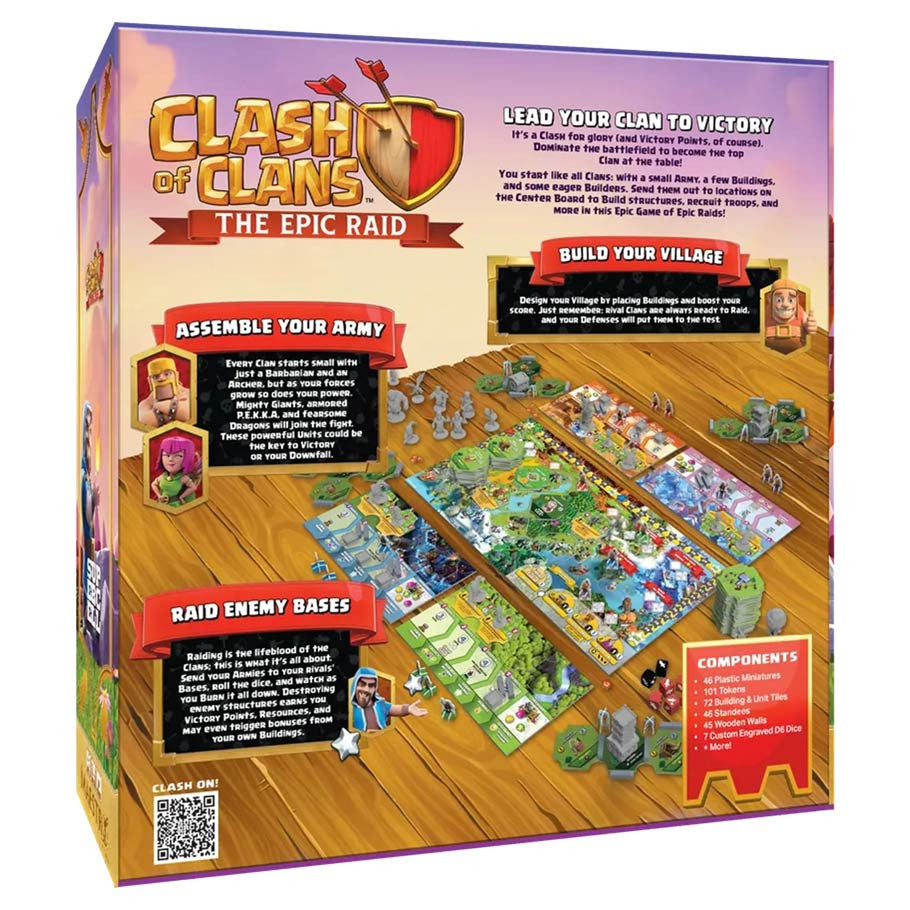 Clash of Clans: The Epic Raid rear cover