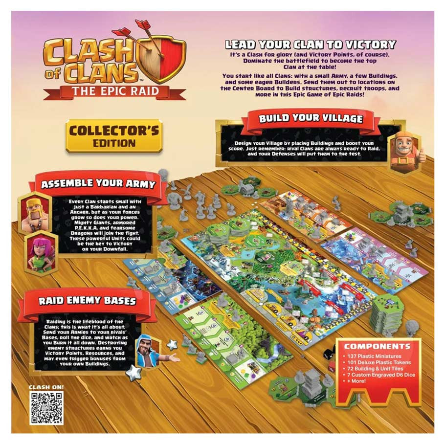 Clash of Clans: The Epic Raid: Collector's Edition rear cover